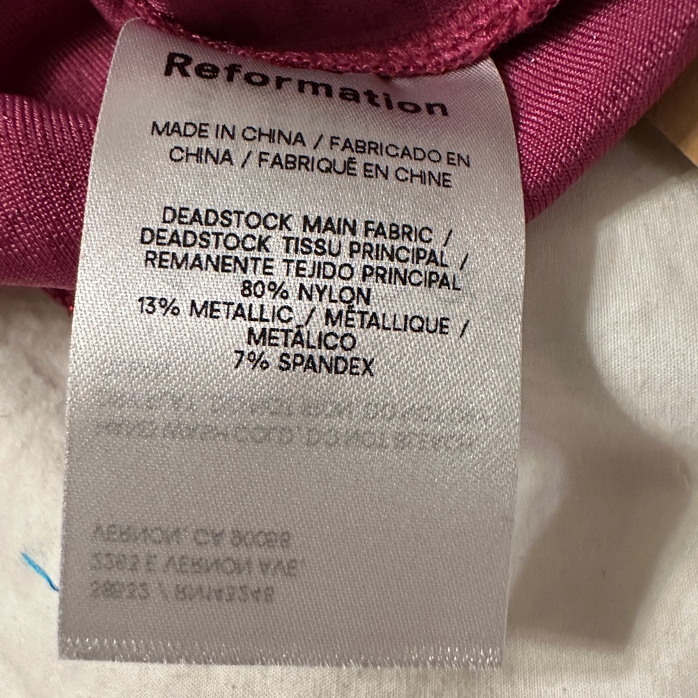 Reformation Pink Sparkle Breslin Dress - NWT - Size XL - Picture 10 of 16